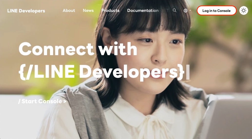 LINE Developers 首頁